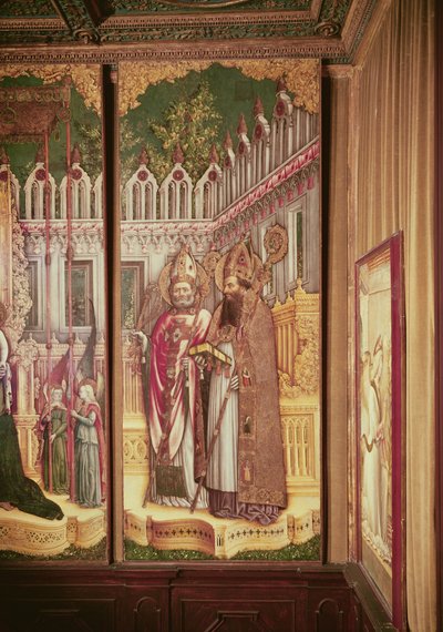 Triptych of The Virgin and Child surrounded by Saints (detail) by Antonio Vivarini